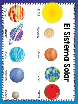 Solar System and Phases of the Moon IN SPANISH - The Bundle | TpT