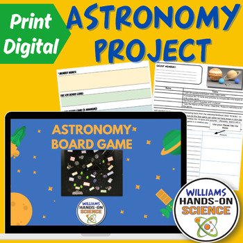 Preview of Astronomy Project Solar System Planets Board Game Activity NGSS Digital Resource