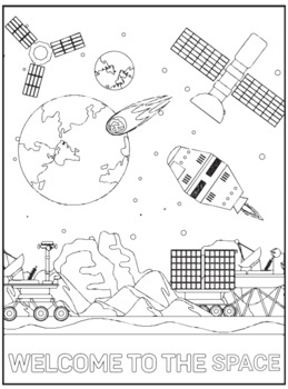 Solar System and Planets Coloring Pages -Outer Space Coloring Worksheet ...