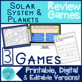 Solar System and Planets Games - MS-ESS1-3 No-Prep Test Re