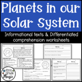 Solar System and Planets Informational Texts and Comprehen