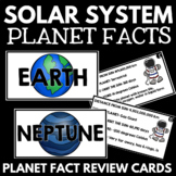 Solar System and Planets - Planet Fact Cards - Outer Space