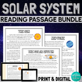 Solar System and Planets Reading Comprehension Passages Bu