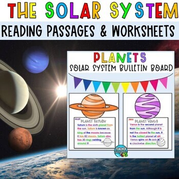 Preview of The Solar System Activities and Planets Worksheet Reading Passages | Outer Space