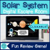 Solar System and Planets Digital Escape Room Activity - No