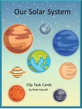 Preview of Solar System and Planets Task Cards Special Education Science & Reading Cards