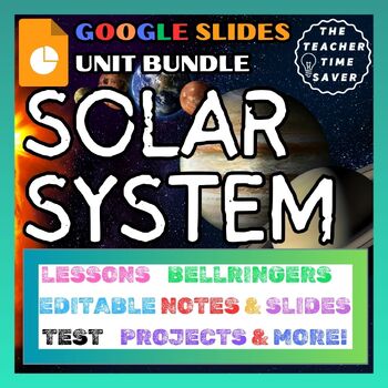 Preview of Solar System & Planets Space Unit Plan Bundle- Google Slides & Printable Science