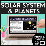 Solar System and Planets Worksheets - Space Reading Compre