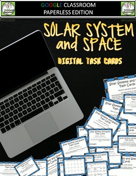 Preview of Solar System and Space Digital Task Cards - Distance Learning