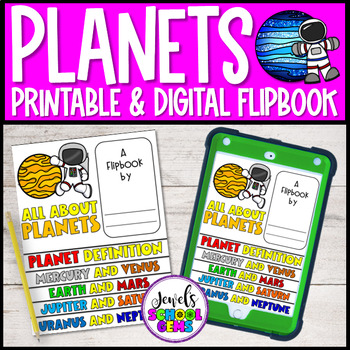 Preview of The Solar System and Planets Activities | Order of the Planets Flip Book Project