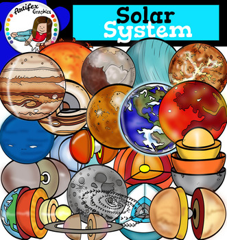 Preview of Solar System clip art- 50 items!