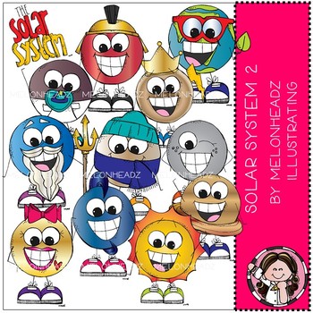 Preview of Solar System clip art - Part 2 - COMBO PACK - Melonheadz clipart