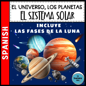 Preview of Solar System flashcards in Spanish Fotos del universo planetas y Sistema Solar