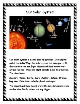 Solar System for Second by Kuwaiti princess | Teachers Pay Teachers