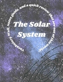 Solar System packet - vocabulary, guided notes, and review!