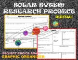 Solar System Research Project with 8 different Graphic Org
