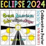 Solar eclipse 2024 Collaborative poster great American sol