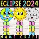 eclipse 2024 Name and Scissor Craft | Solar eclipse kinder