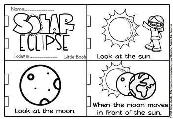 Solar eclipse little book for kindergarten and grade 1 by Silviya V Murphy