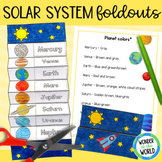 Solar system planets foldable sequencing activity space sc