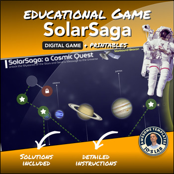 Preview of SolarSaga: A Cosmic Quest | Educational & Digital Game | Solar System Adventure