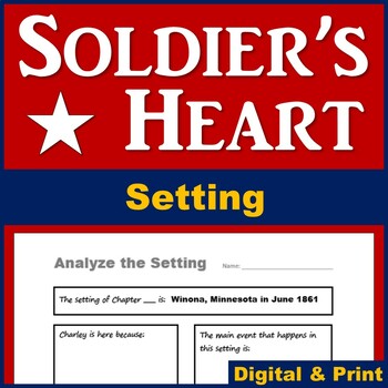 Preview of Soldier's Heart Activities for Setting - Printable & Digital