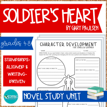 Preview of Soldier's Heart by Gary Paulsen NOVEL STUDY