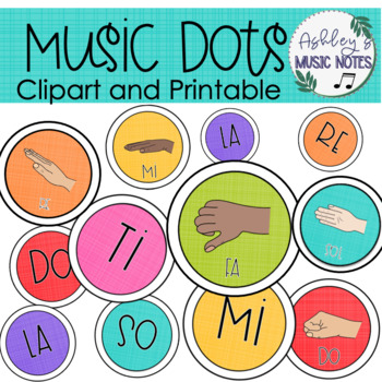 Preview of Music Dots and Clipart