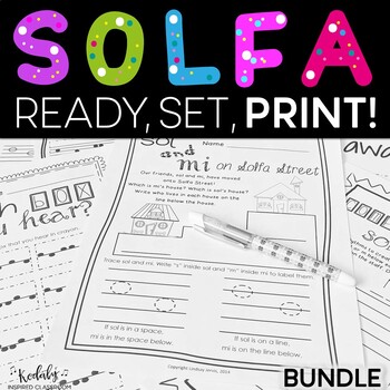 Preview of Solfa Ready, Set, Print! - A Growing Bundle
