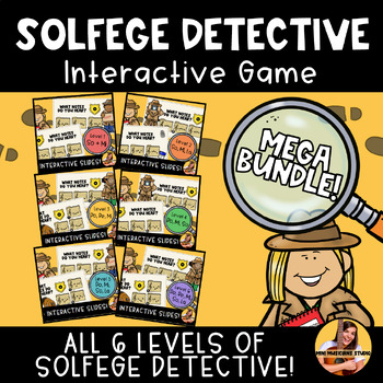 Preview of Solfege Activity for Elementary Music - Interactive Music Slides - BUNDLE