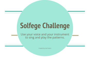 Preview of Solfege Challenge