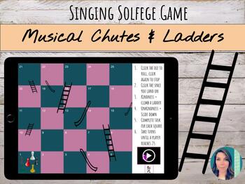 Preview of Solfege Chutes & Ladder | Digital Music Game