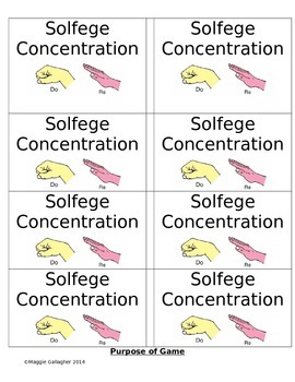 Preview of Solfege Concentration Music Game