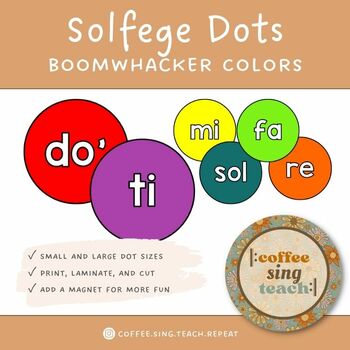 Preview of Solfege Dots - Boomwhacker Colors!
