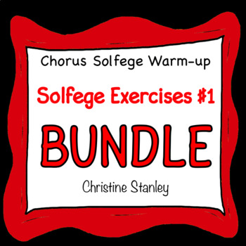Preview of Solfege Exercises 1 BUNDLE ♫  ♫  ♫