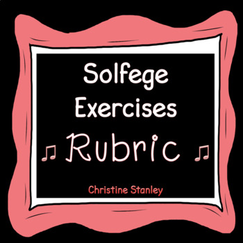 Preview of Rubric for Solfege Exercises Test