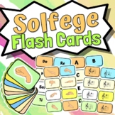 Solfege Flash Cards | Chromatic Solfege Included! | Color 