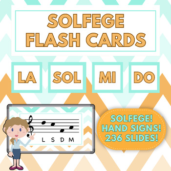 Preview of Solfege Flash Cards: La Sol Mi Do