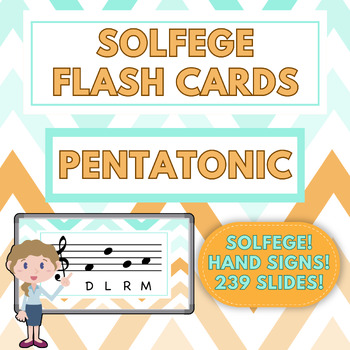 Preview of Solfege Flash Cards: La Sol Mi Re Do [Pentatonic]