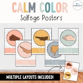 Solfege Hand Sign Posters- Calm Colors