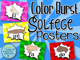 Solfege Hand Sign Posters - Color Burst