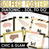 Solfege Hand Signs Posters - Kodaly Curwen - Chic & Glam M