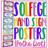 Solfege Hand Sign Posters- Polka Dot