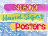 Solfege Hand Sign Posters - Watercolor