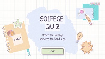 Preview of Solfege Hand Sign Virtual/Online Game l 10 Questions l Link Based