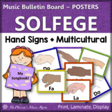 Solfege Hand Signs Multicultural Posters Music Bulletin Board