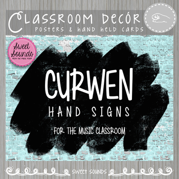 Preview of Solfege Hand Signs Posters - Music Word Wall