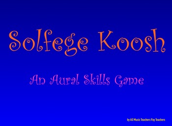 Preview of Solfege Koosh Aural Skills Game!