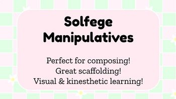 Preview of Solfege Manipulatives Music