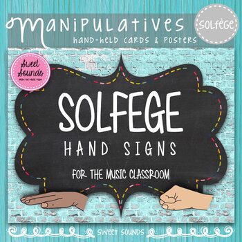 Preview of Solfege Hand Signs Posters - Music Decor - Chalkboard - Diverse Skin Tones